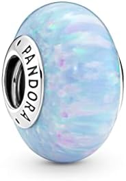 Pandora Opalescent Ocean Blue Charm Bracelet Charm Moments Bracelets - Stunning Women's Jewelry - Gift for Women - Made with Sterling Silver & Man-Made Opal