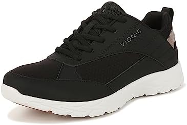 Vionic Women's Brisk Lumina Leisure Sneaker- Supportive Walking Active Sneakers That Includes an Orthotic Insole and Cushioned Outsole for Arch Support, Medium and Wide Fit, Sizes 5-12