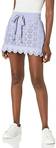 PUMA Women's Fenty Embroidered Edge Mini Skirt, Sweet Lavender, S