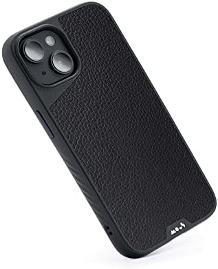 Mous - Case for iPhone 14 - Black Leather - Limitless 5.0 - Protective iPhone 14 Case MagSafe Compatible - Shockproof Phone Cover