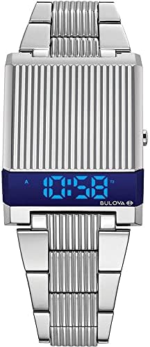 Bulova Mens Archive Series LED Computron Stainless Steel Watch