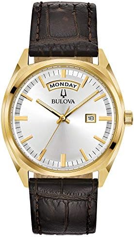 Bulova Men's Classic Surveyor 2-Hand Day/Date Quartz Watch, Luminous Hands, 39mm