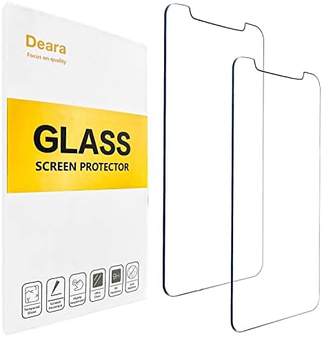 Deara Glass Screen Protector for iPhone 11 Pro Max/iPhone Xs Max [6.5 Inch] 2 Pack Case Friendly Tempered Glass Film [9H Hardness] - HD