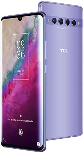 TCL 10 Plus Unlocked Smartphone, 6.47” Curved AMOLED FHD+ Display, Verizon Cellphone 6/64GB with 48MP Rear AI Quad-Camera, 4500mAh Fast Charging Battery, OTG Reverse Charging, Starlight Silver