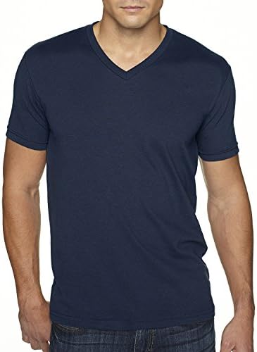 Next Level Mens Premium Sueded V-Neck shirt 6440-Midnight Navy (3 Pack)
