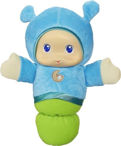 Playskool Blue Glo Worm Stuffed Lullaby Toy for Babies with Soothing Melodies