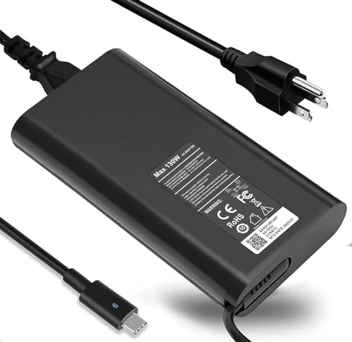 for DELL 130W Laptop Charger USB C DELL XPS 15 17 Charger 130W USB C Precision Charger Dell Precision Power Supply
