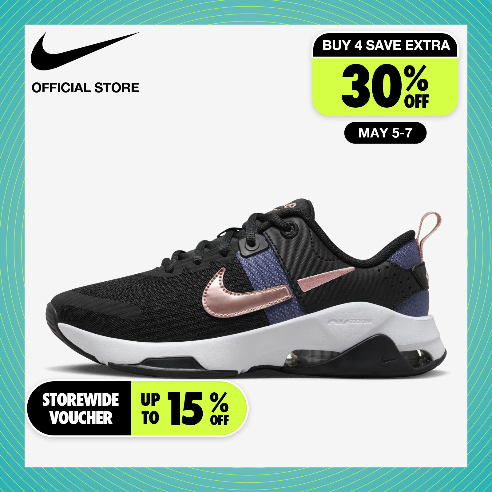 Nike Women's Zoom Bella 6 Premium Training Shoes - Black