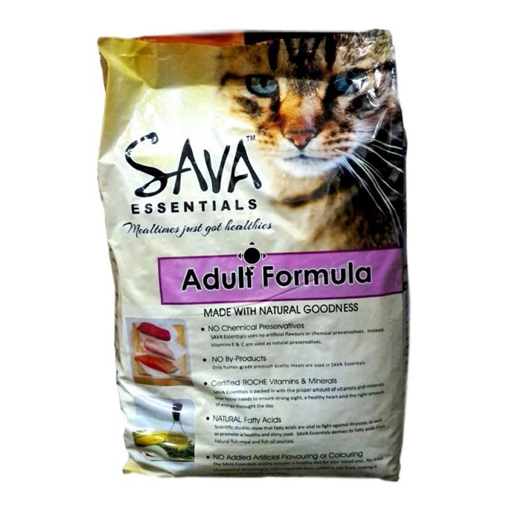[Bundle of 1/2] Sava Essential Adult Cat Food 9kg