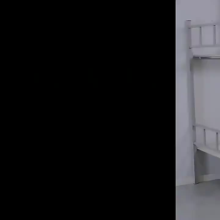 Double Decker Bed Frame Double Bed Loft Bed High Low Steel Staff Dormitory High and Low School Iron Bed Industrial Bed Bunk Bed Iron Bed Home School Dormitory Bunk Bed