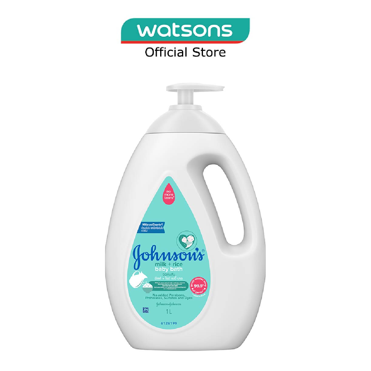 JOHNSON'S BABY Baby Milk + Rice Bath 1L