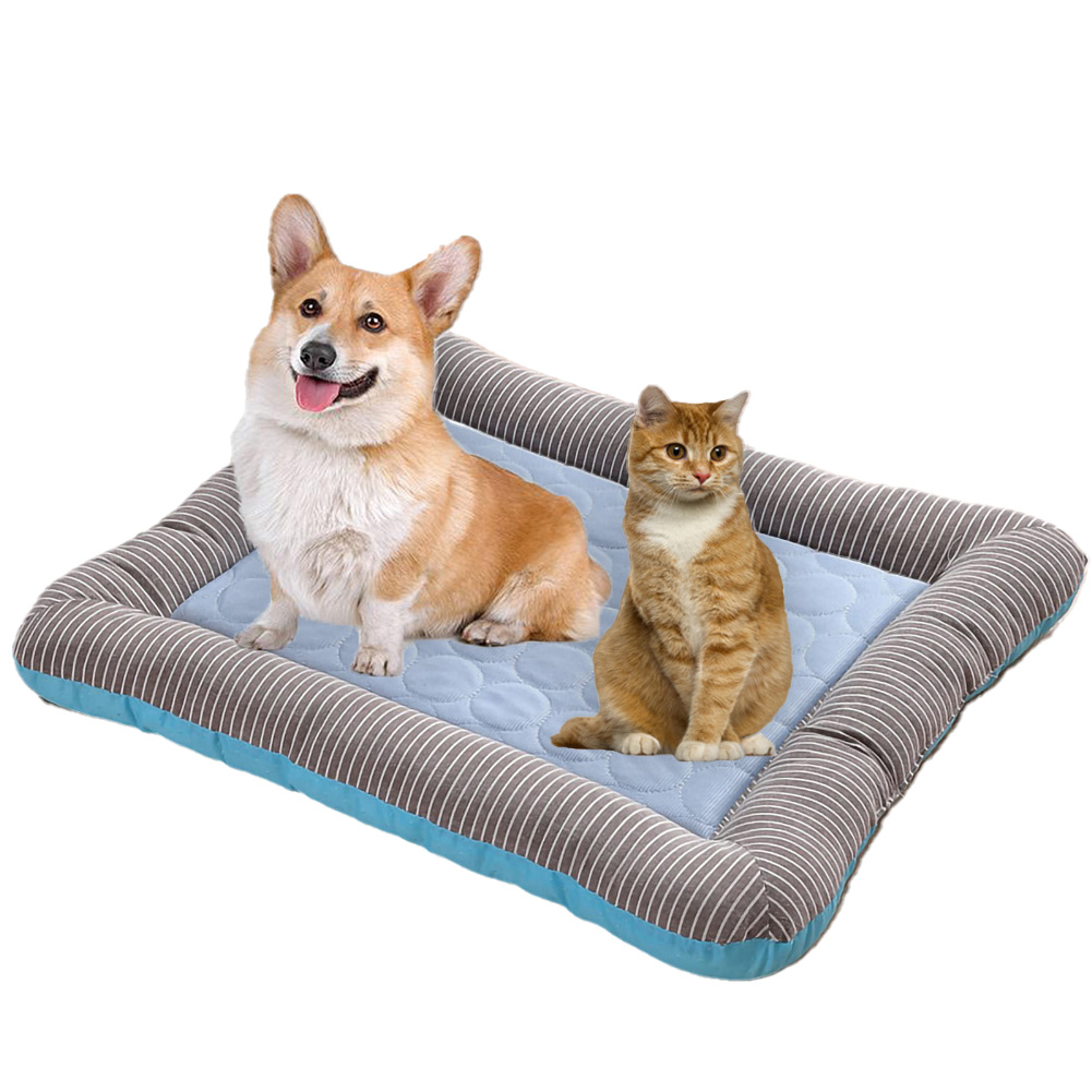 Ice Cooling Pet Beds Dog Cat Cooling Mat Ice Pad Dog Sleeping Mats for Dogs Cats Pet Kennel Top Quality Cool Cold Silk Bed for Dog