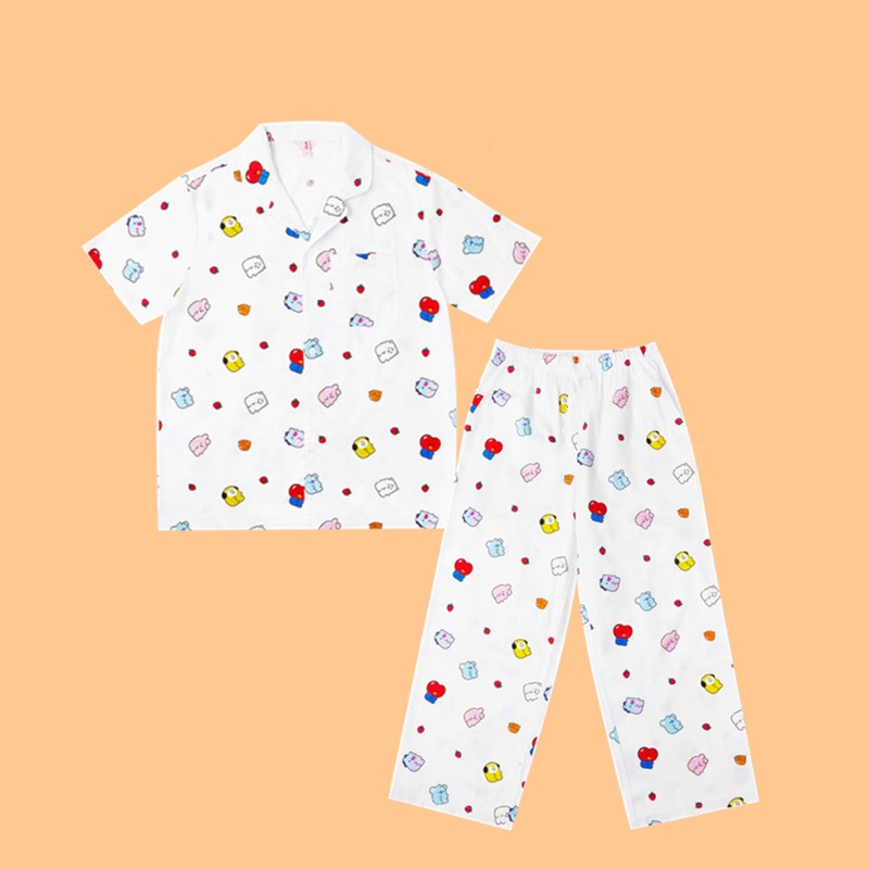 KPOP BT21 Sleepwear BTS Pajamas  chimmy/cooky/tata bundle Sleepwear